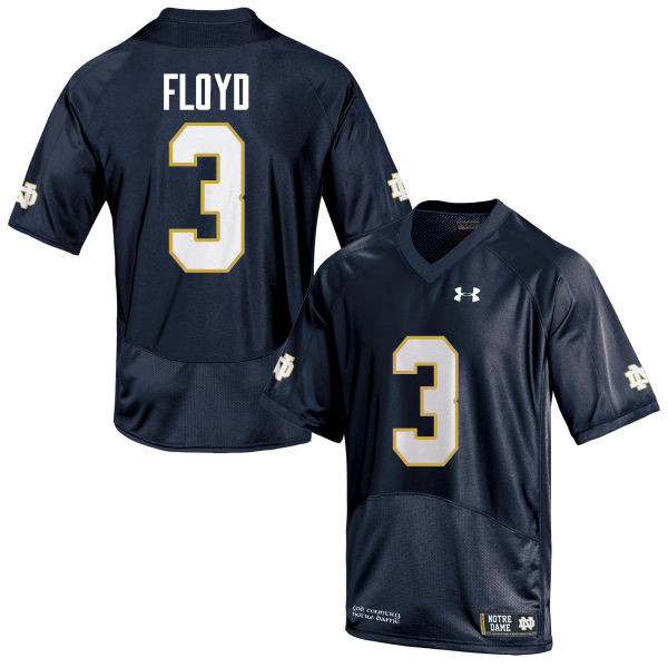 Men #3 Michael Floyd Notre Dame Fighting Irish College Football Jerseys-Navy Blue